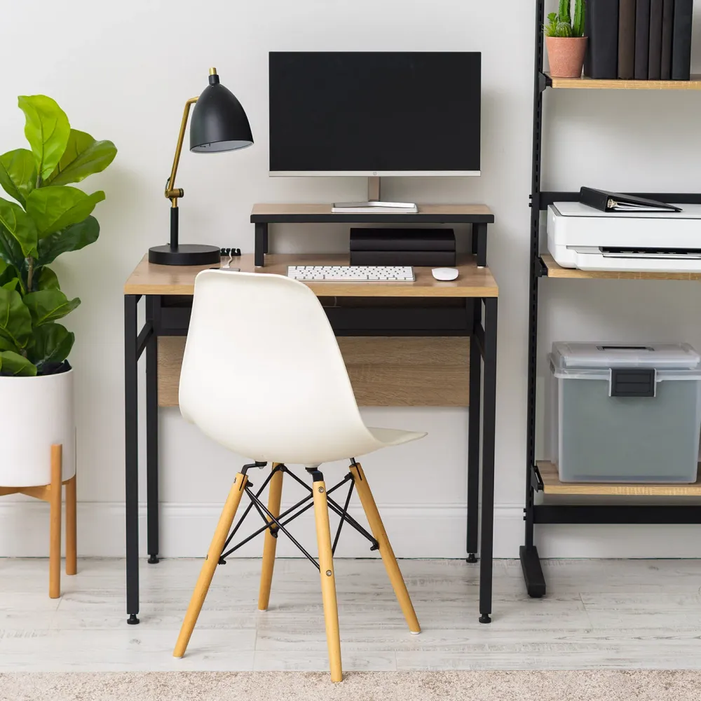 Bureau d'ordinateur avec support d'écran et gestion des câbles IRIS USA, Inc.