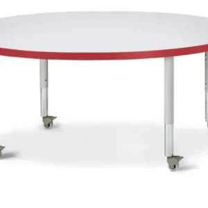 Table scolaire ronde à hauteur ajustable | 48" Jonti-Craft