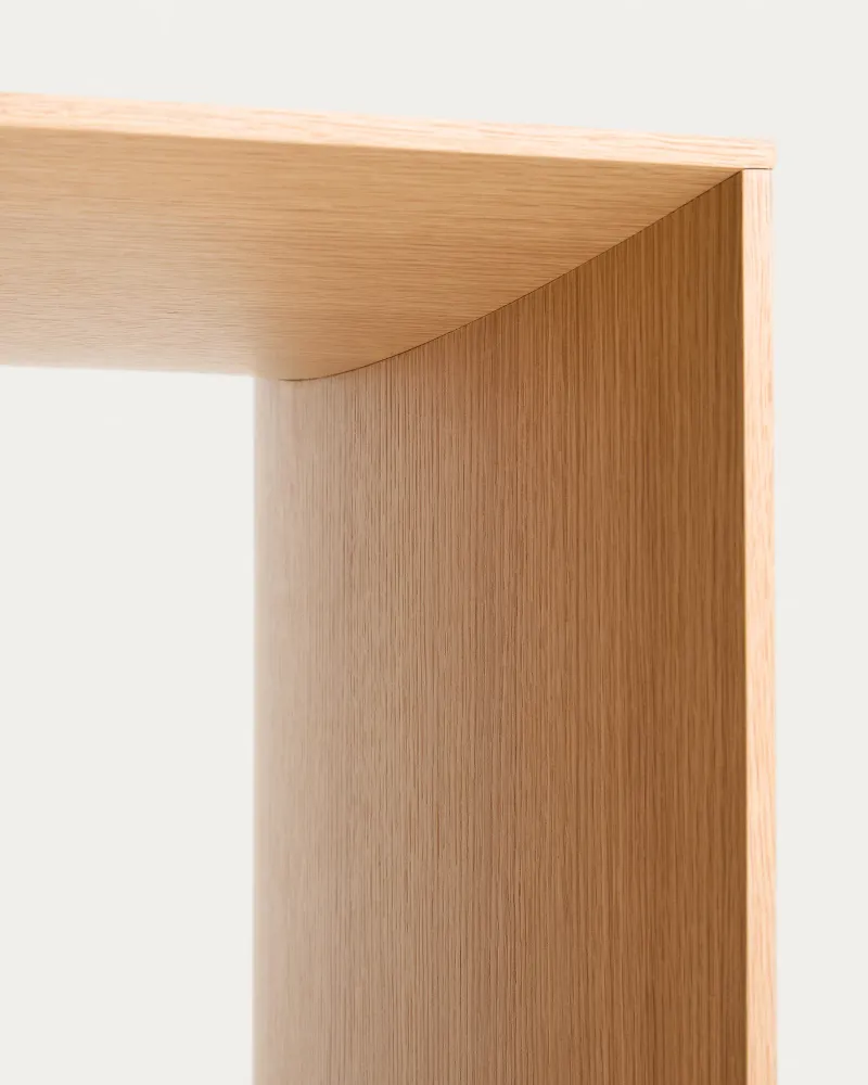 Table de travail Litto en placage de chêne FSC Mix Credit 140 x 60 cm Kave Home Mauritius Mu
