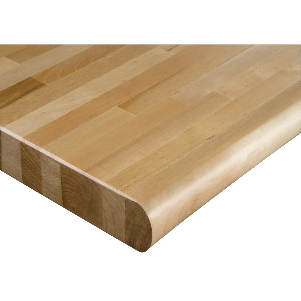 Plateau d'établi en bois dur laminé, 72 po l x 30 po P, bord arrondi, 1-3/4 po d'épaisseur Kleton