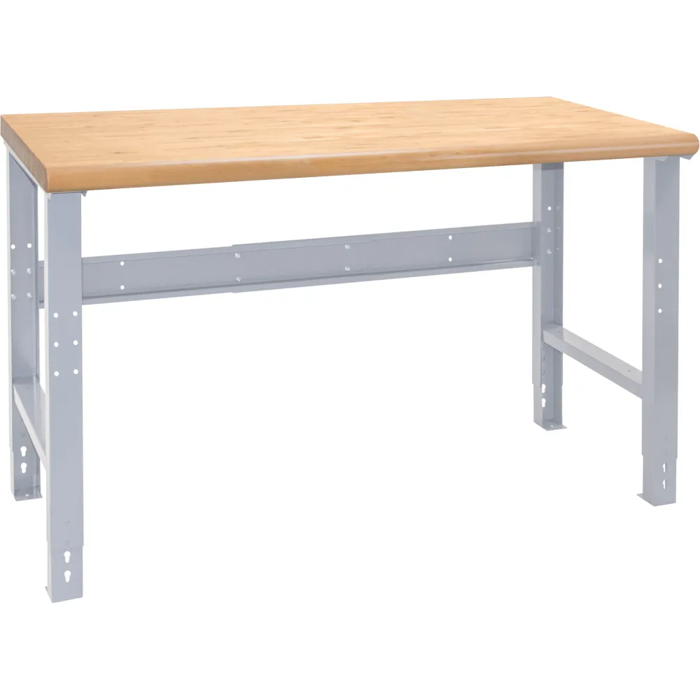 Établi modulaire industriel, dessus et pieds seulement, capacité de 1 000 lb, 48 po l x 24 po P Kleton