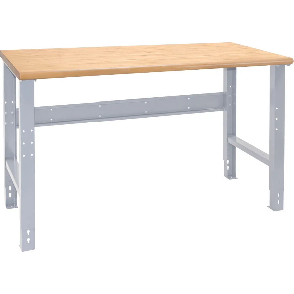 Établi modulaire industriel, dessus et pieds seulement, capacité de 1 000 lb, 48 po l x 24 po P Kleton