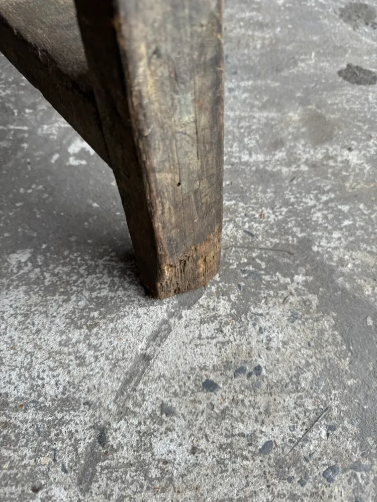 Lot de 2 tréteaux industriels en bois – années 40