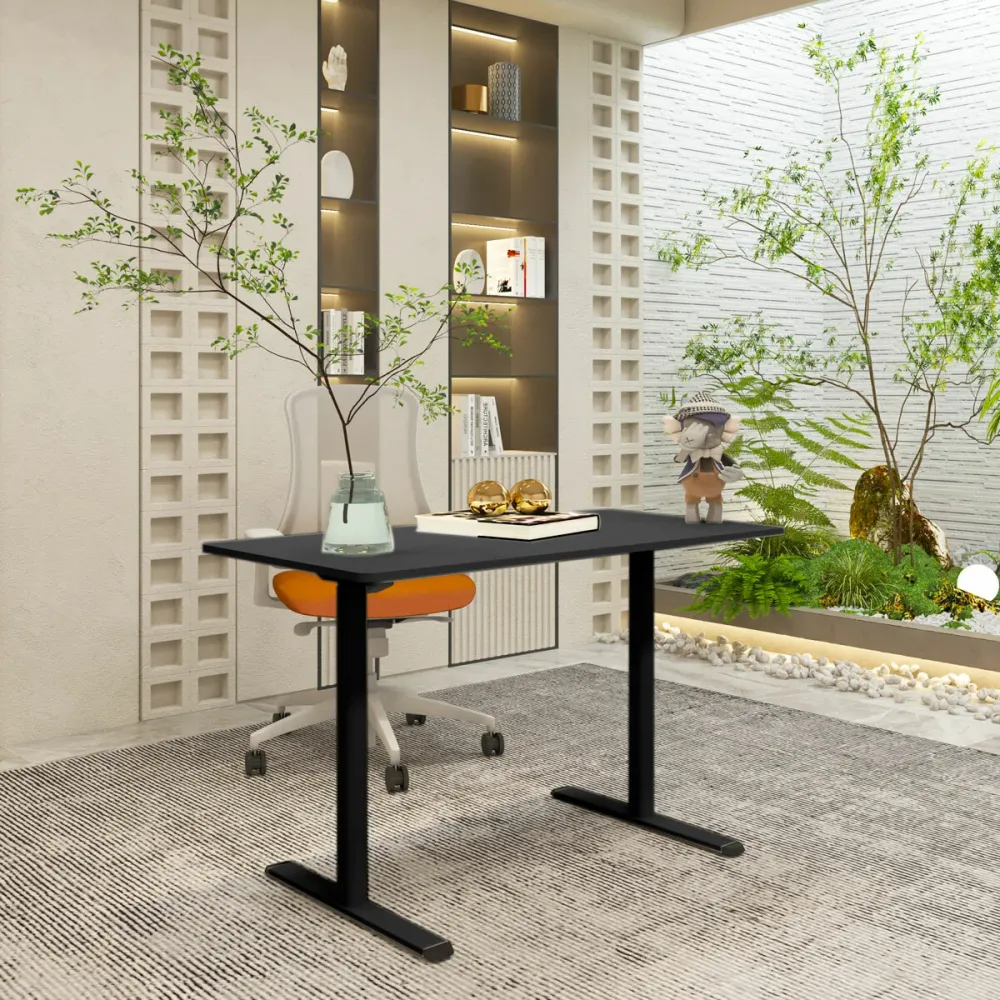 Lykke Bureau Électrique 140x70cm Nordique, noir