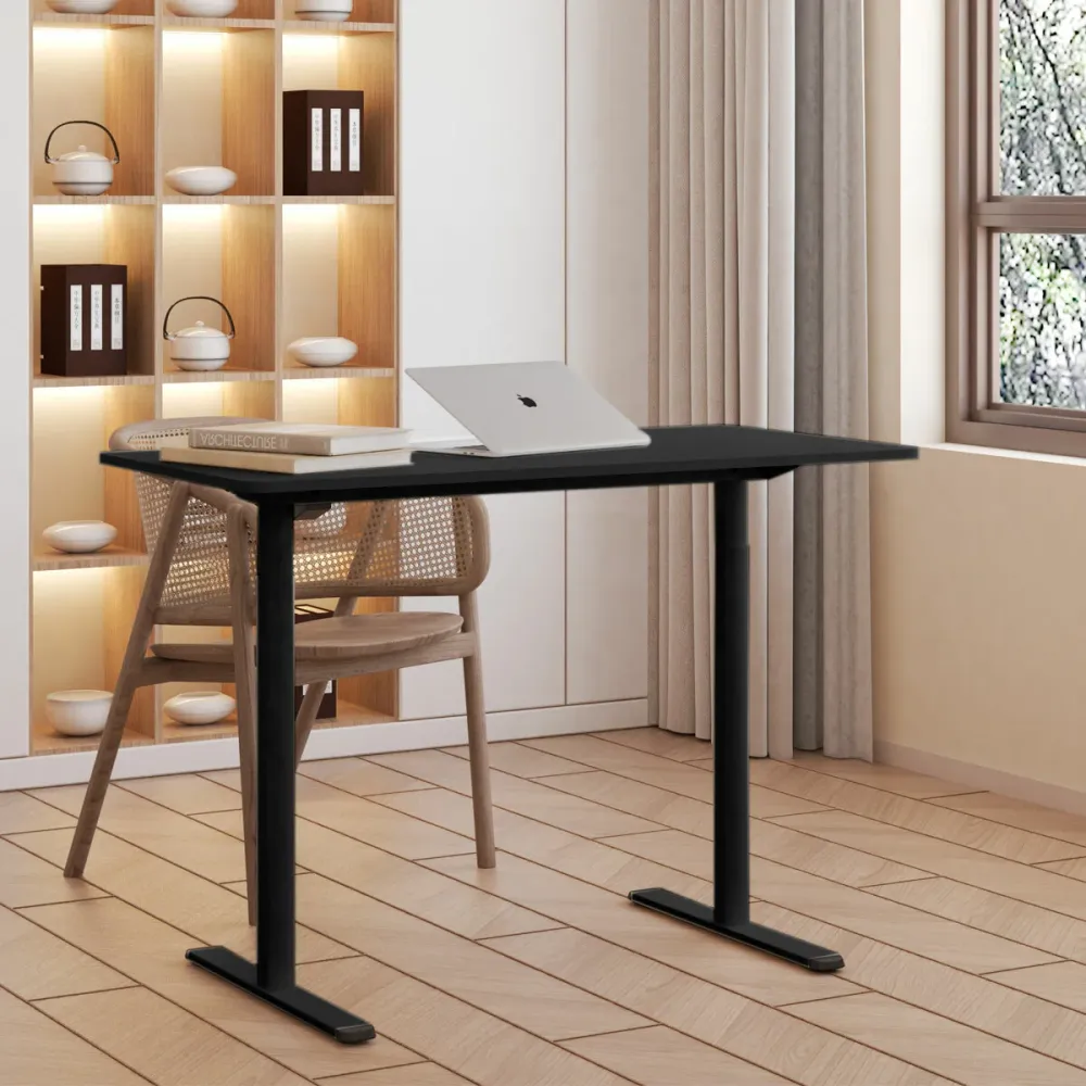 Lykke Bureau Électrique 140x70cm Nordique, noir