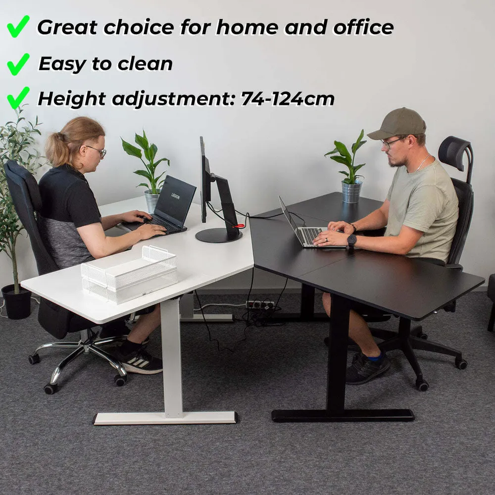 Lykke Bureau électrique d'angle M100 Blanc