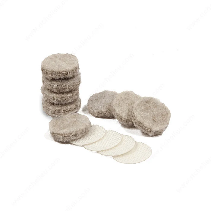 Coussinets ronds en feutre robuste ULTRA FELTAC® et VELCRO® Madico