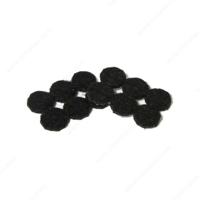 ECO FELTAC® - Coussinets de feutre noirs - Rond Madico