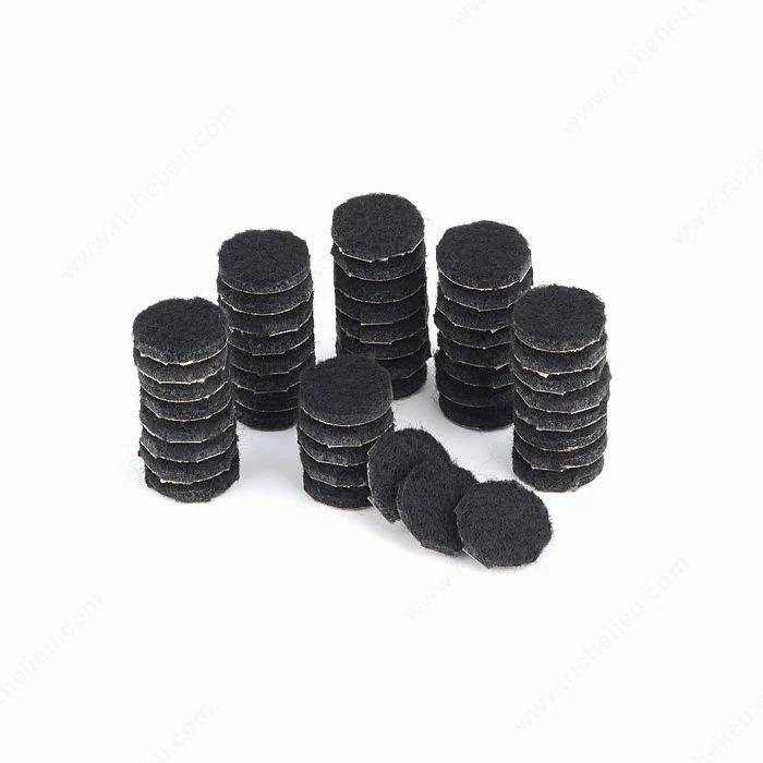 ECO FELTAC® - Coussinets de feutre noirs - Rond Madico