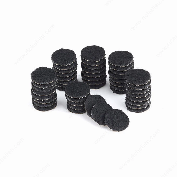 ECO FELTAC® - Coussinets de feutre noirs - Rond Madico