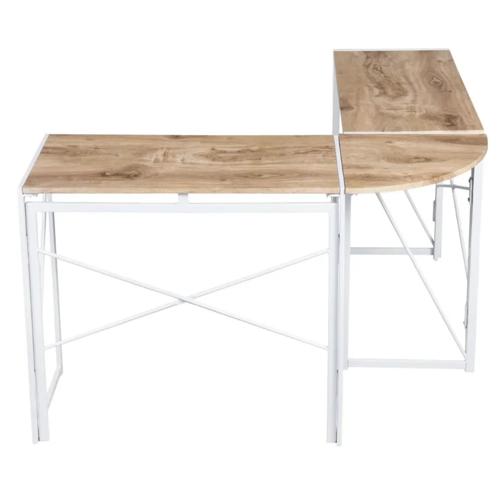 Albertin - Bureau d'ordinateur moderne/contemporain en forme de L avec cadre en métal Magasins Hart | Hart Stores