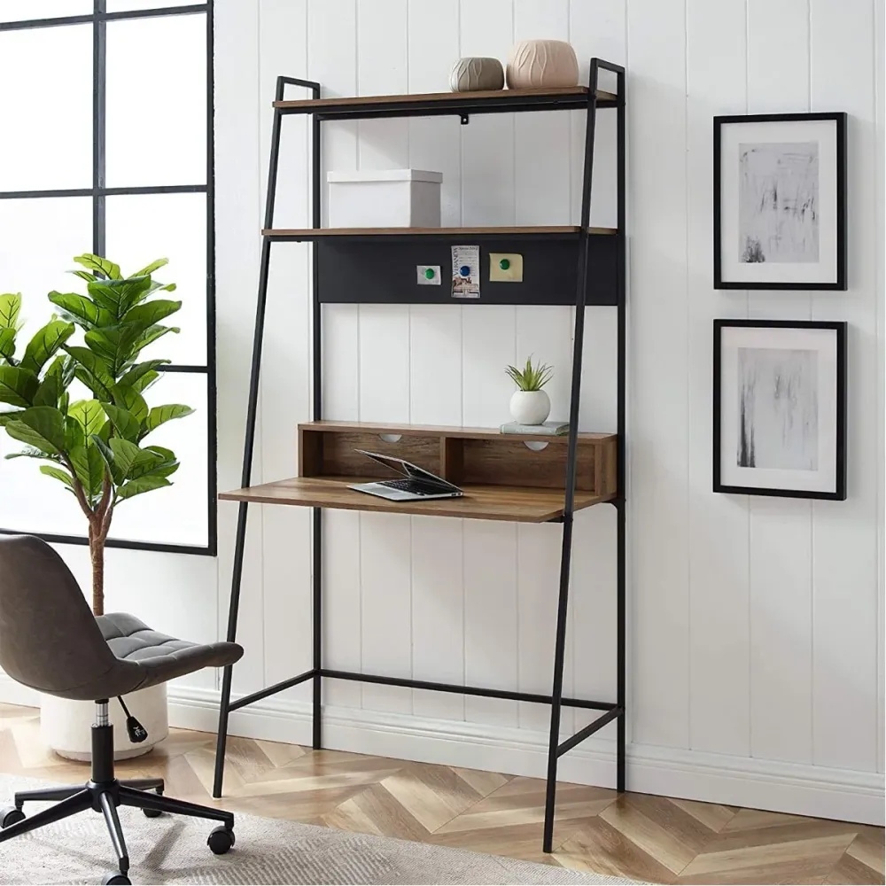 Arlo - Ordinateur échelle en bois Gris Magasins Hart | Hart Stores