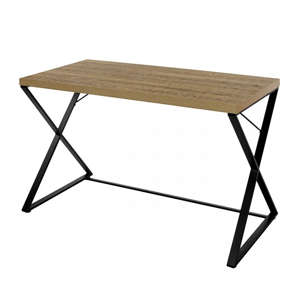 Brantley Oak Computer Office Desk Metal Frame Magasins Hart | Hart Stores