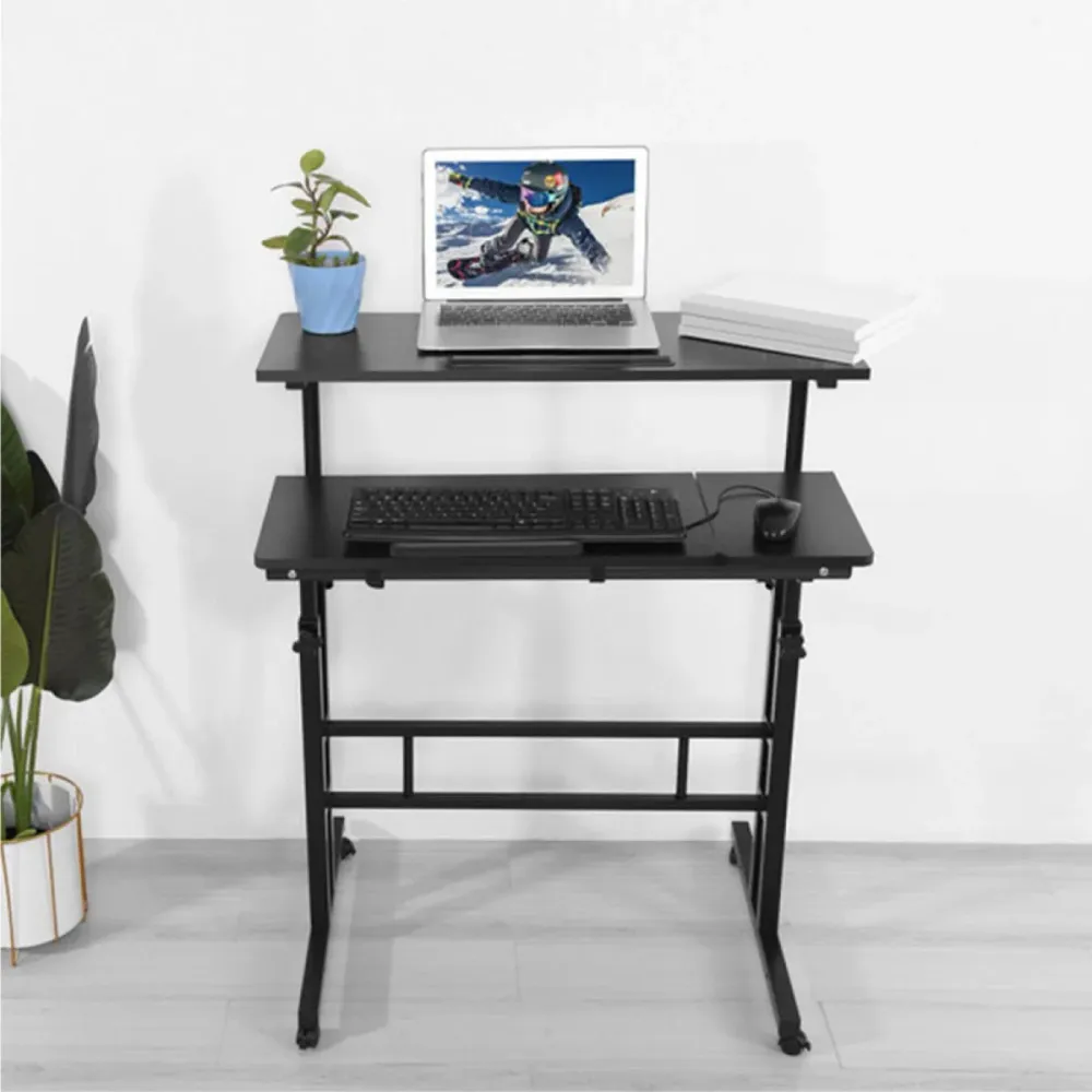 Bureau d'ordinateur noir réglable Magasins Hart | Hart Stores