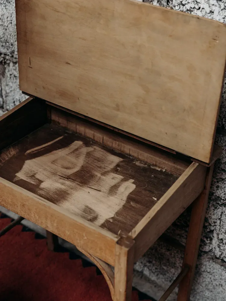 Edouard, le bureau d'écolier en bois N°305 Marion