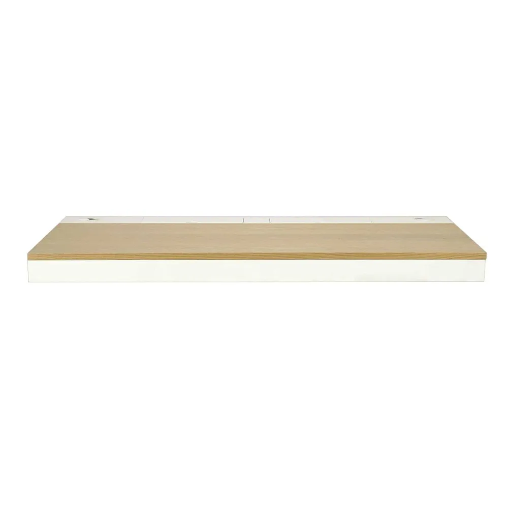 MOB- Bureau Mural Bois et Blanc 120 cm Hang