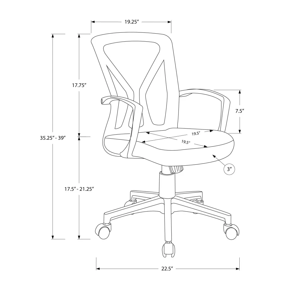 Monarch Fauteuils de bureau Fauteuils de bureau I 7339