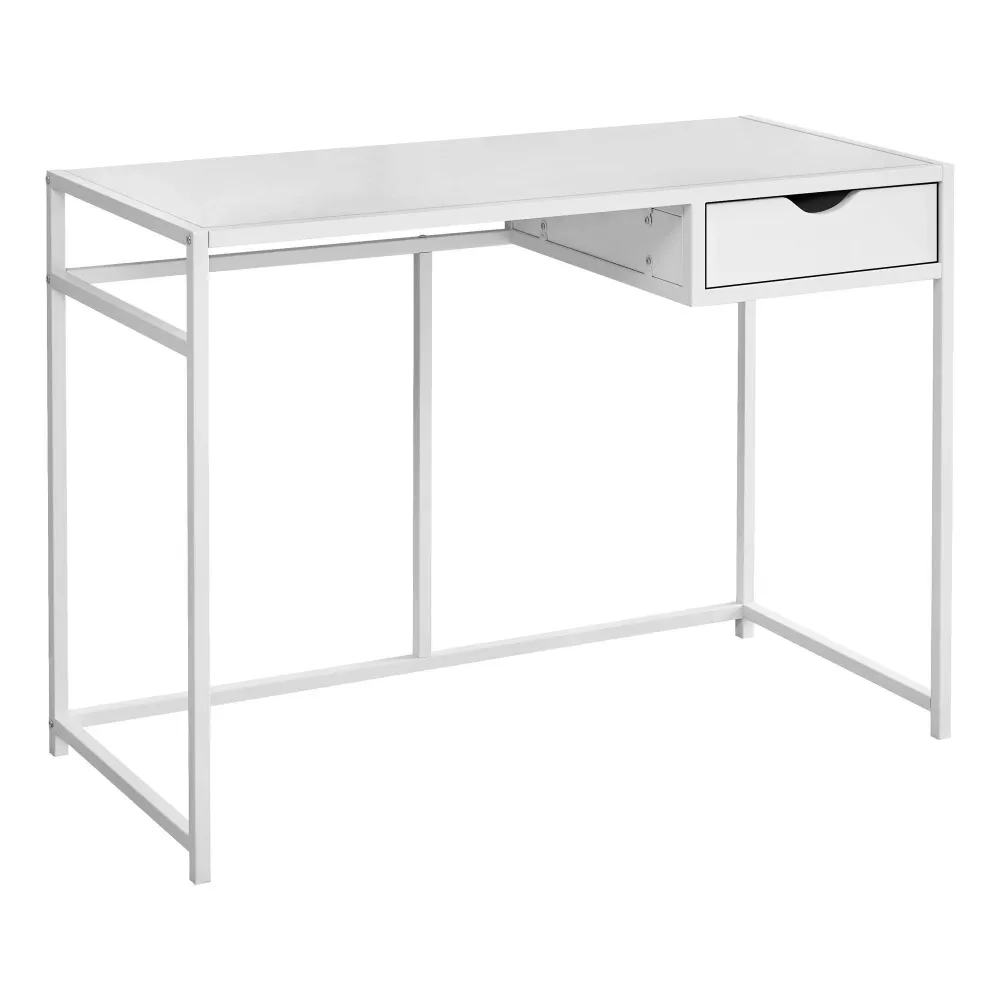 Monarch Bureau d'ordinateur - Blanc/métal blanc I 7570