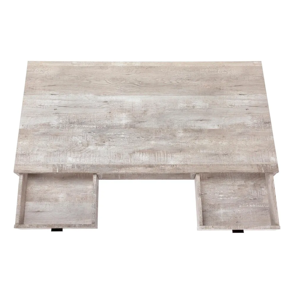 Monarch Bureau d'ordinateur - Bois recyclé taupe/noir I 7449
