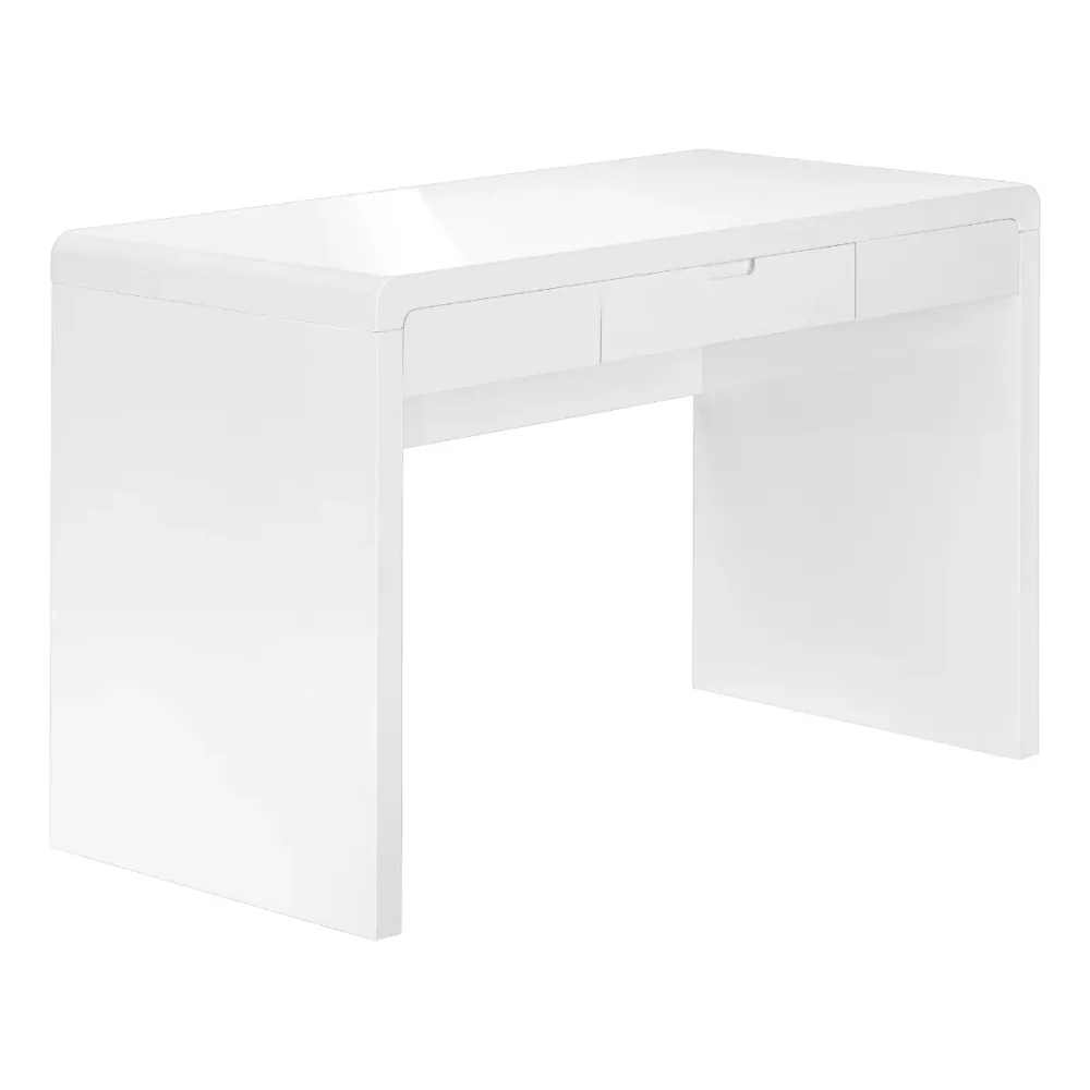 Alarion - Bureau de travail - 48 po - Blanc lustré Monarch Specialties