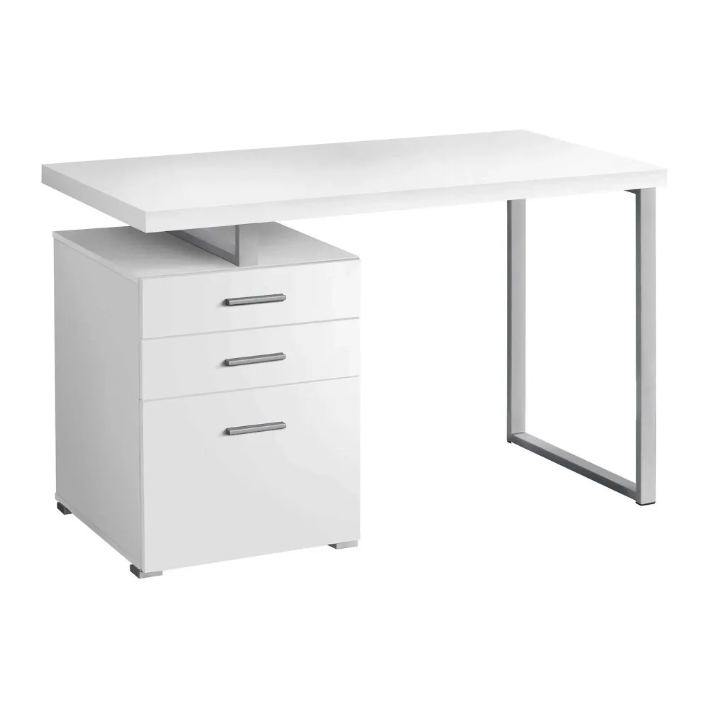 Elenia - Bureau de travail - 47 po - Blanc Monarch Specialties