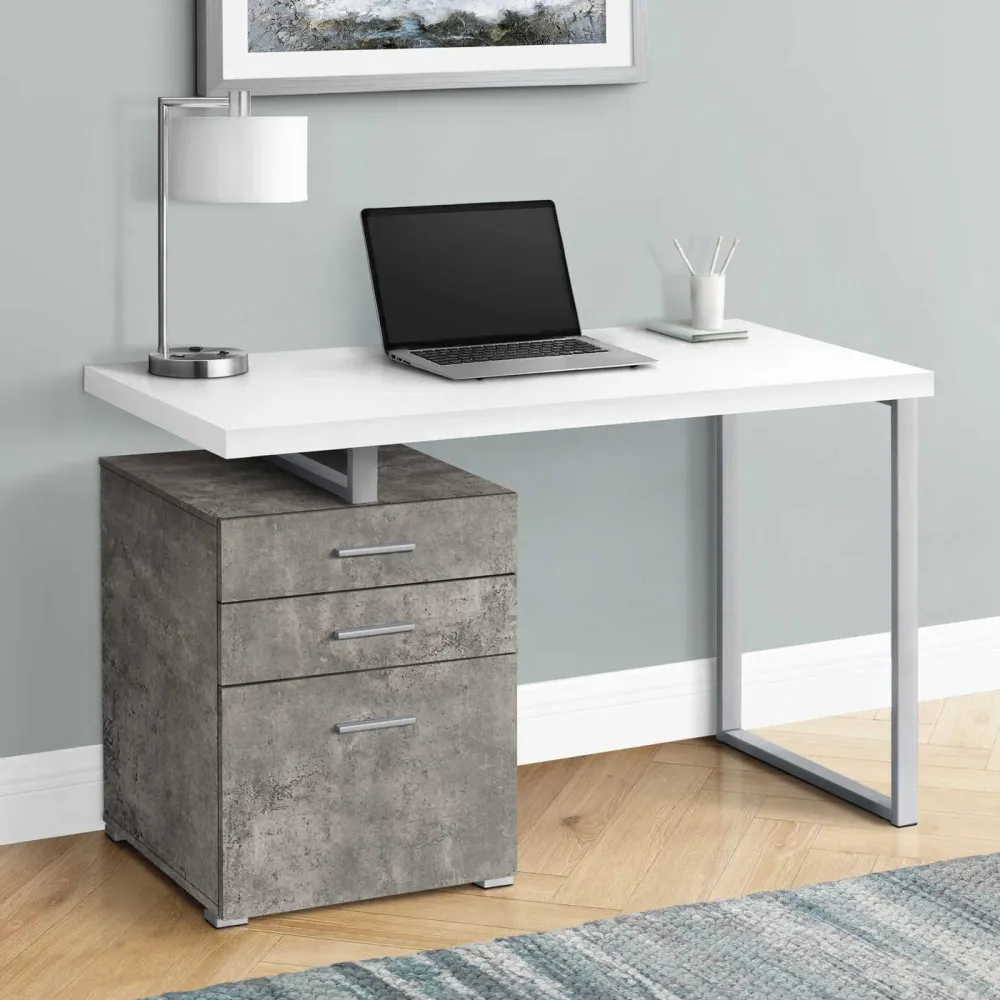 Elenia - Bureau de travail - 47 po Faux Monarch Specialties