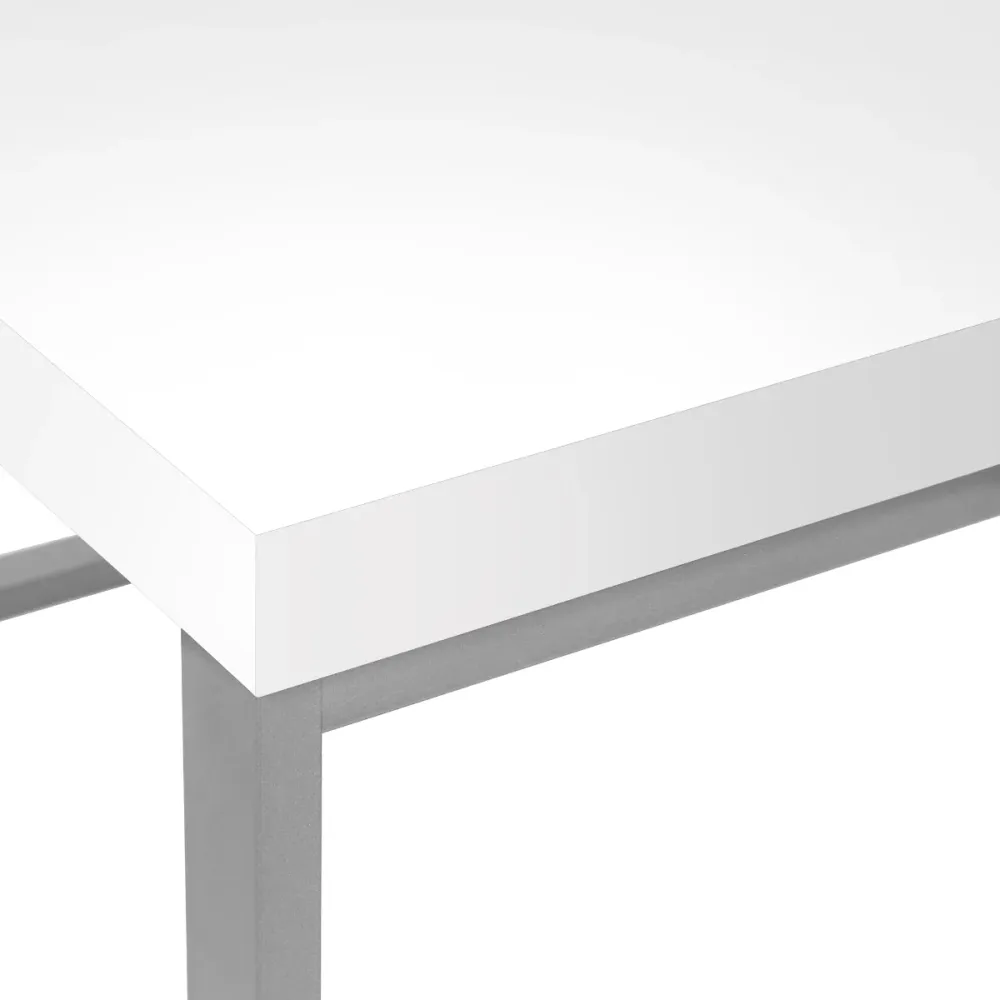 Halvar - Bureau de travail en coin Blanc Monarch Specialties