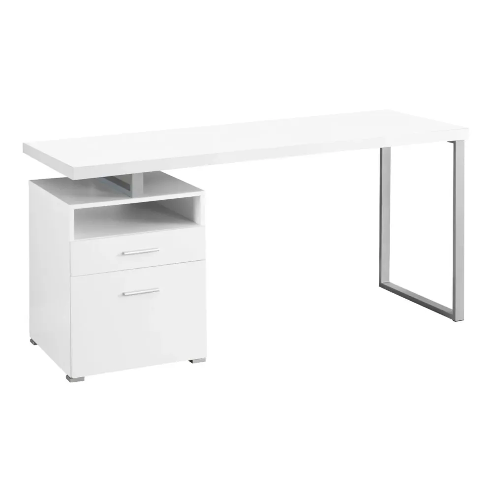 Jovan - Bureau de travail - 60 po Blanc Monarch Specialties