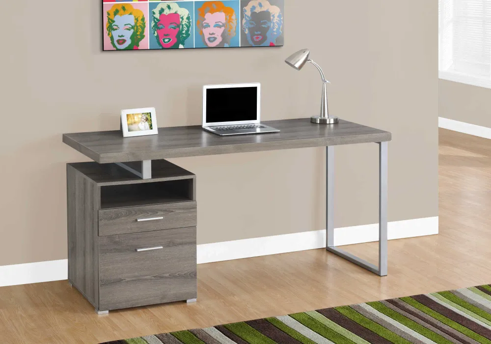 Jovan - Bureau de travail - 60 po Blanc Monarch Specialties