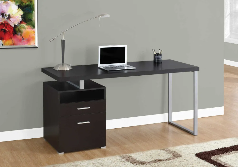Jovan - Bureau de travail - 60 po Blanc Monarch Specialties
