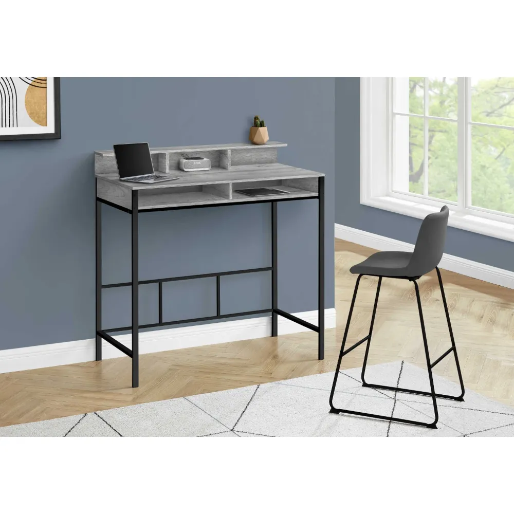 Kerian - Bureau de travail Hauteur debout - Gris Monarch Specialties
