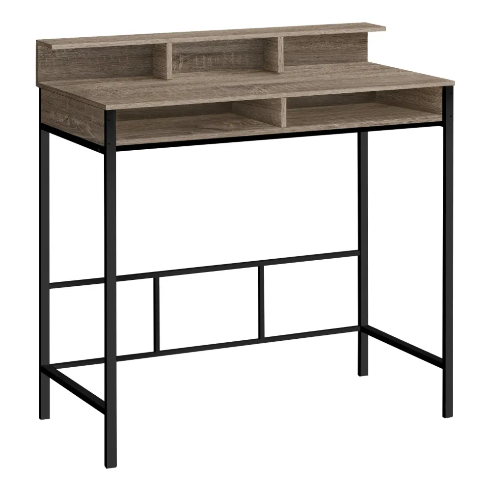 Kerian - Bureau de travail Hauteur debout - Taupe Foncé Monarch Specialties