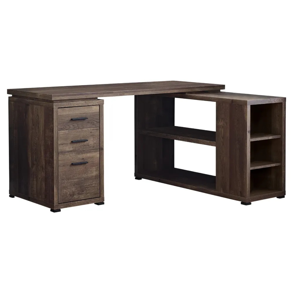 Olen - Bureau de travail en coin Espresso Monarch Specialties