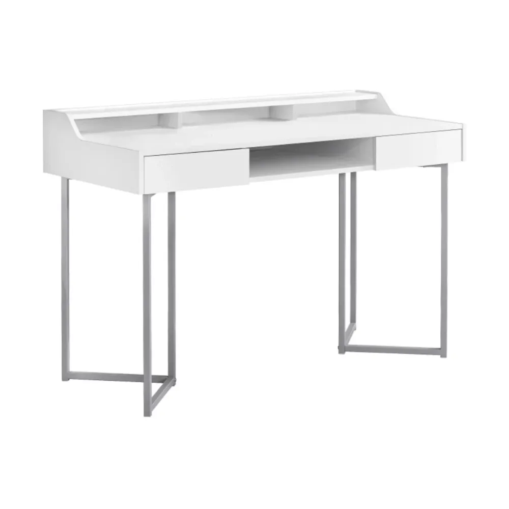 Valtor - Bureau de travail - 48 po - Blanc Monarch Specialties