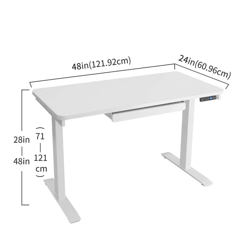 Motionwise – Bureau électrique ajustable de 121,92 cm × 60,96 cm