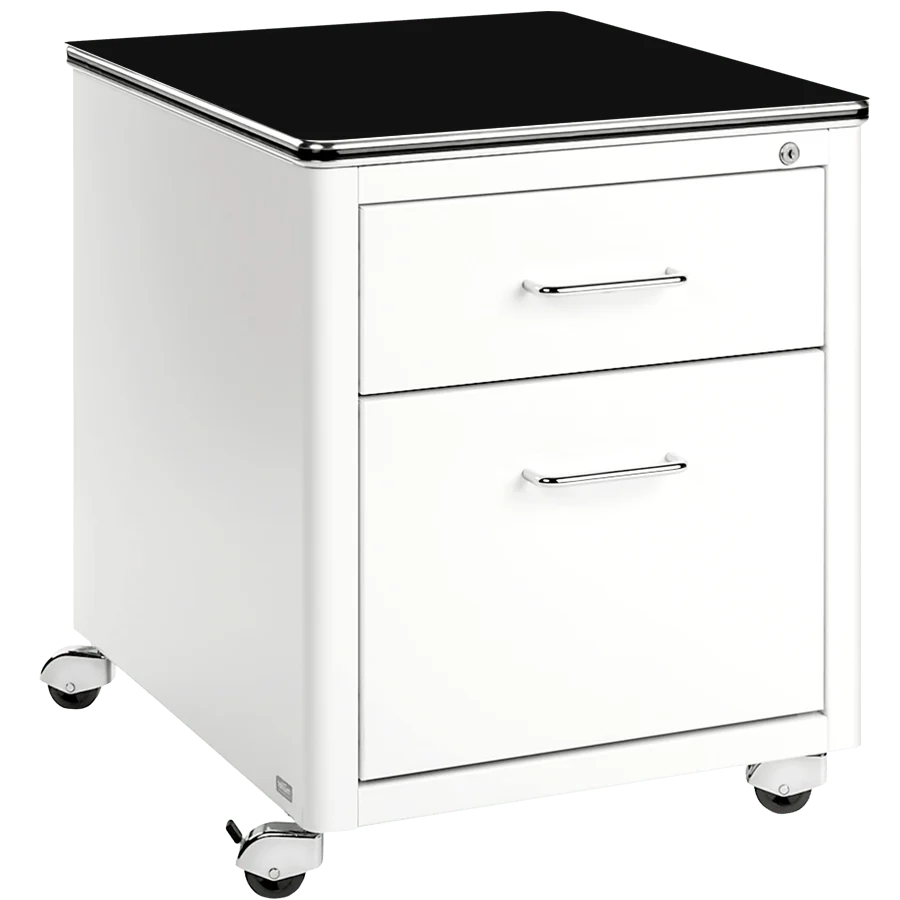 ARMOIRE LATÉRALE DE BUREAU MULLER SUR ROULETTES
