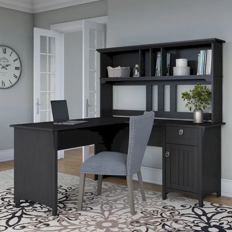 Bureau en L Bush Furniture Salinas 60W avec rangement intégré My Store