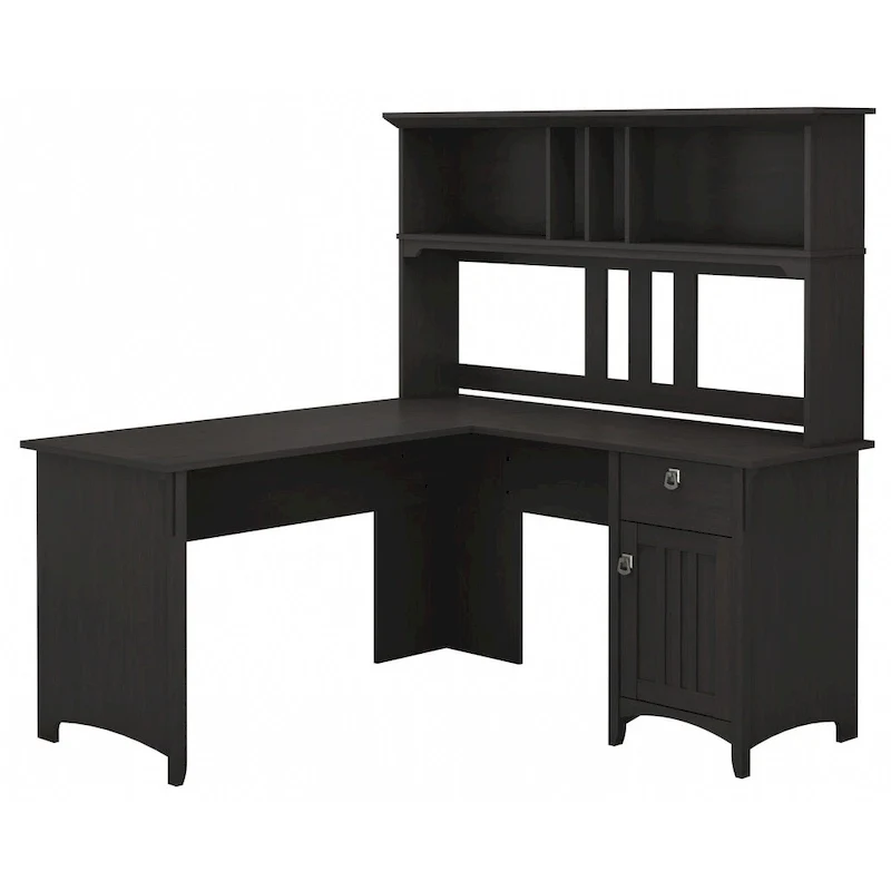 Bureau en L Bush Furniture Salinas 60W avec rangement intégré My Store