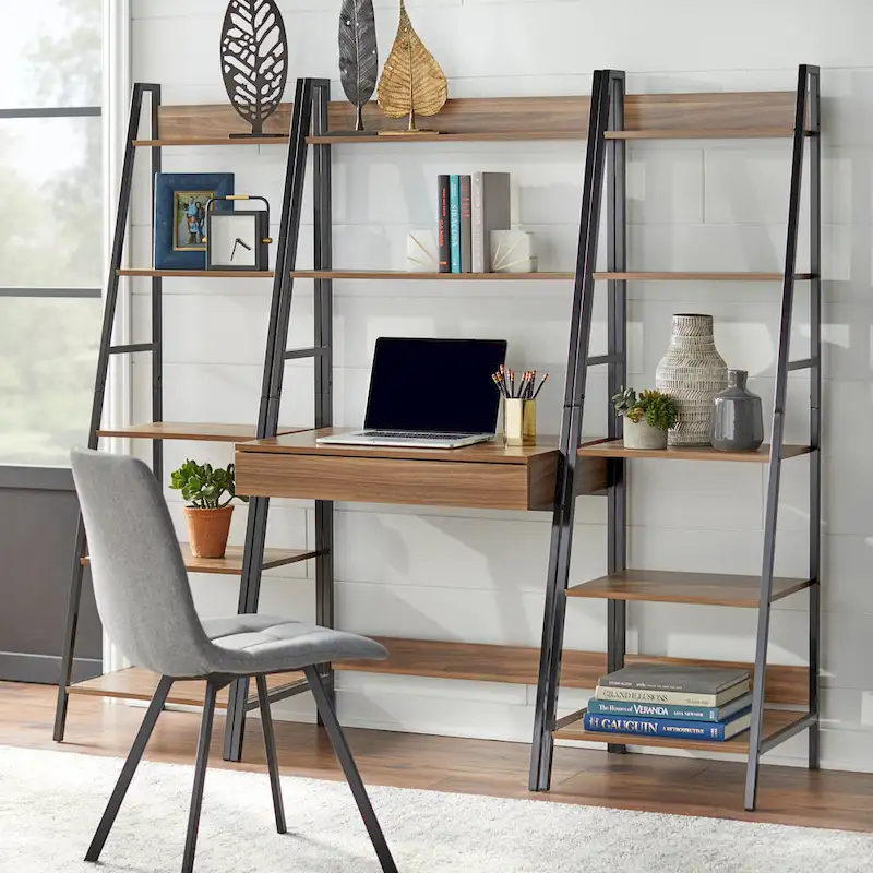 Bureau échelle et bibliothèque Simple Living Denton, ensemble 3 pièces My Store