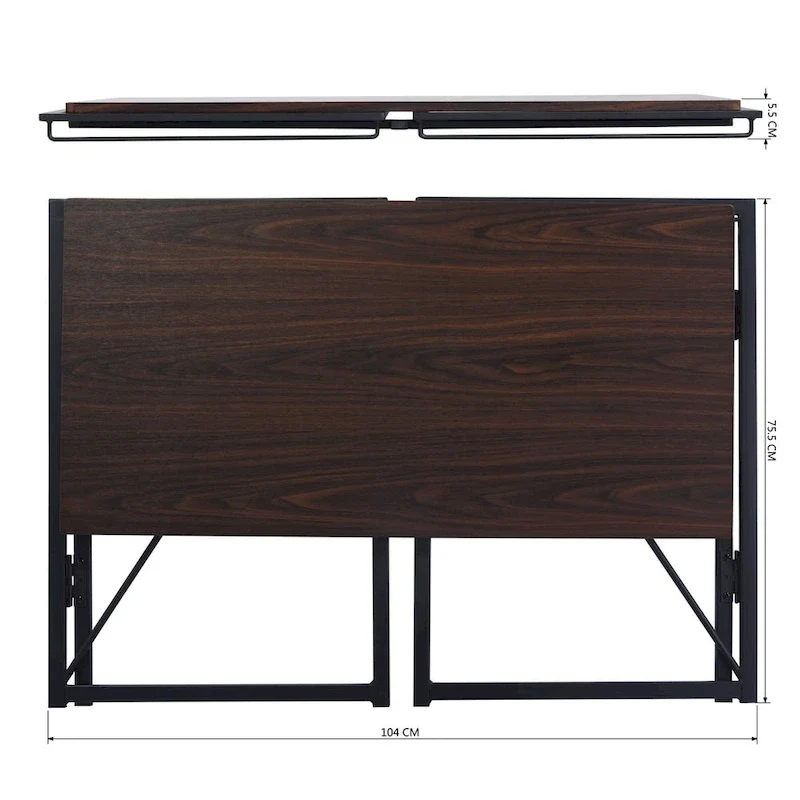 Bureau d'étude pliable HomyLin 39, simple et facile à monter. My Store