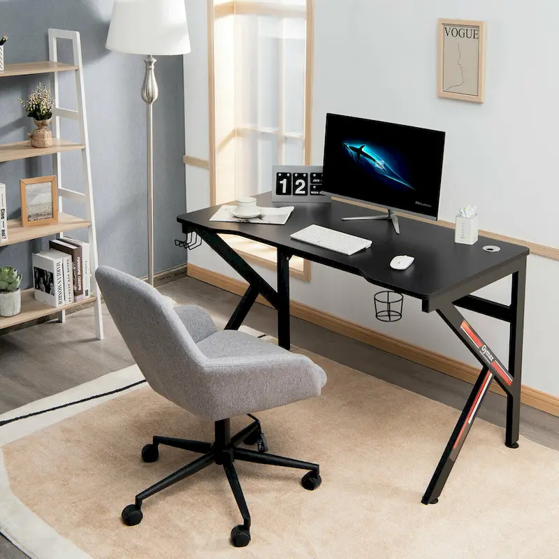 Bureau de jeu Gymax 48 en forme de K avec porte-gobelet et My Store