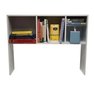 Bureau-bibliothèque Cube en bois blanc de DormCo My Store