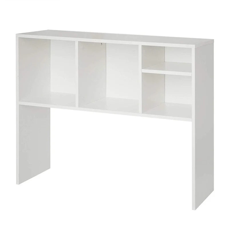Bureau-bibliothèque Cube en bois blanc de DormCo My Store
