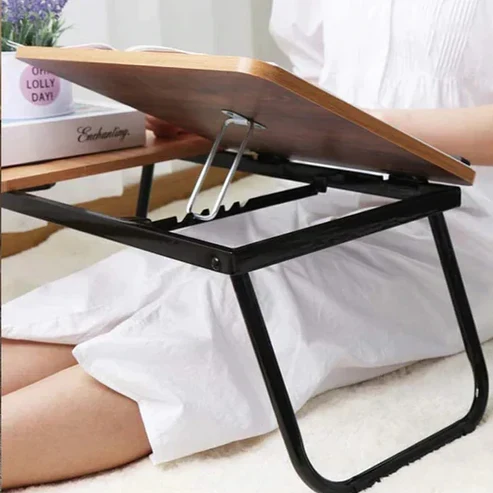 Table Pliante Réglable Multifonction – Bureau Portable Ergonomique avec Porte-Gobelet (GA) Oula Shop