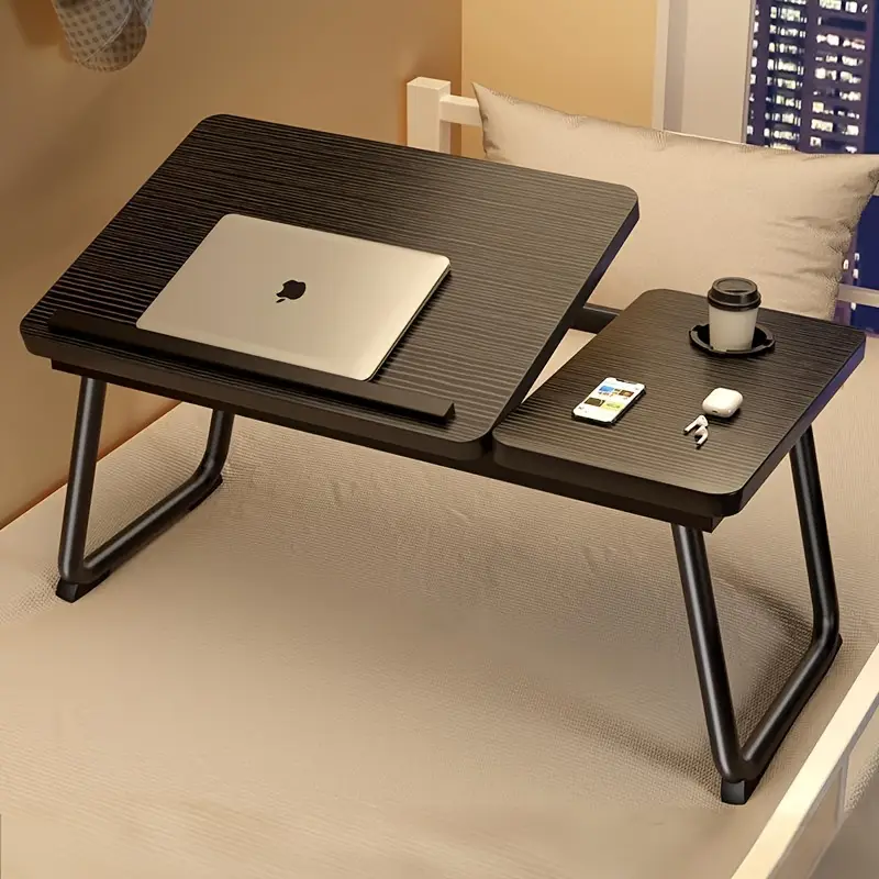 Table Pliante Réglable Multifonction – Bureau Portable Ergonomique avec Porte-Gobelet (GA) Oula Shop