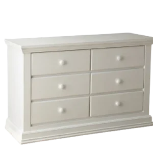 Bureau double 6 tiroirs Modena - Vintage White Pali