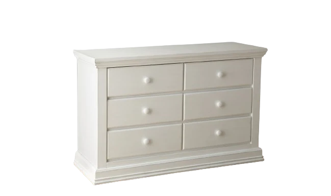 Bureau double 6 tiroirs Modena - Vintage White Pali
