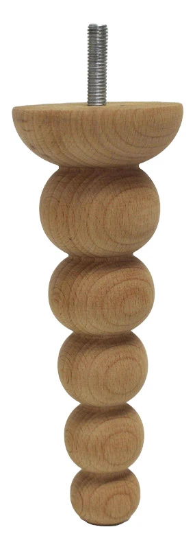 Pieds de meuble en bois perlé