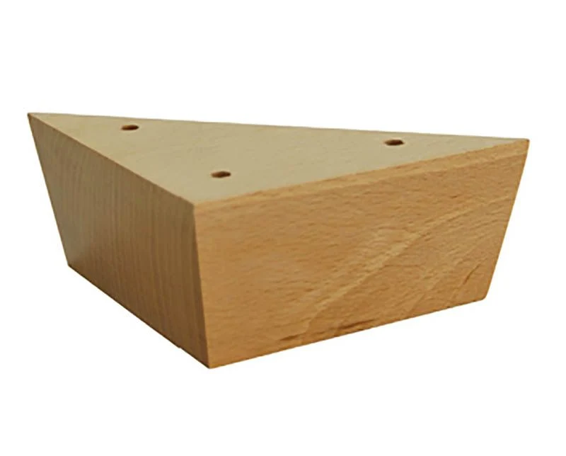 Pieds de meubles en bois triangulaires simples