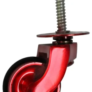 Plaque à vis en laiton rouge avec pneu en caoutchouc - 1 1/4 pouce (32 mm) - Vis incluses